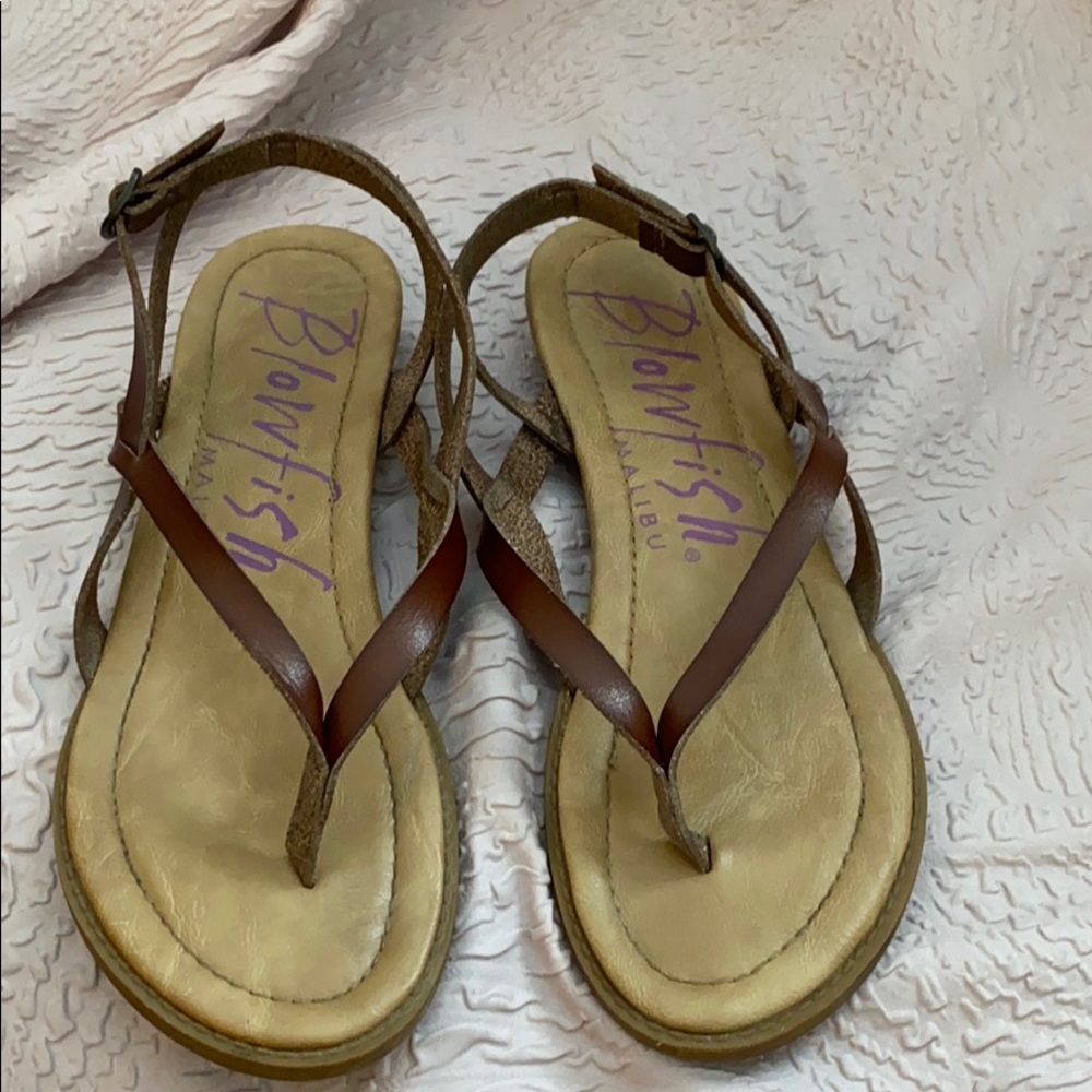 Brown Blowfish strappy sandals 8.5